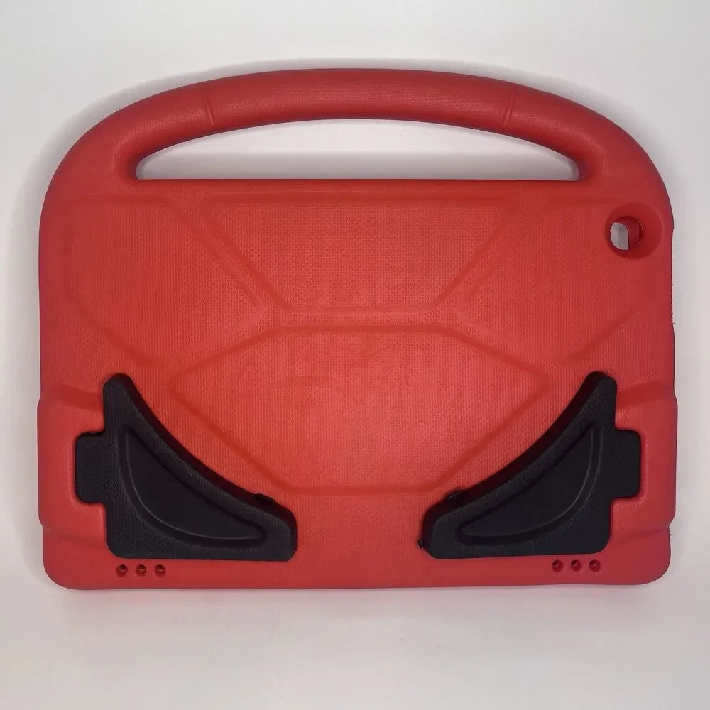 Kids Tablet Case 10 Inch EVA Foam Shockproof Red with Handle Kickstand